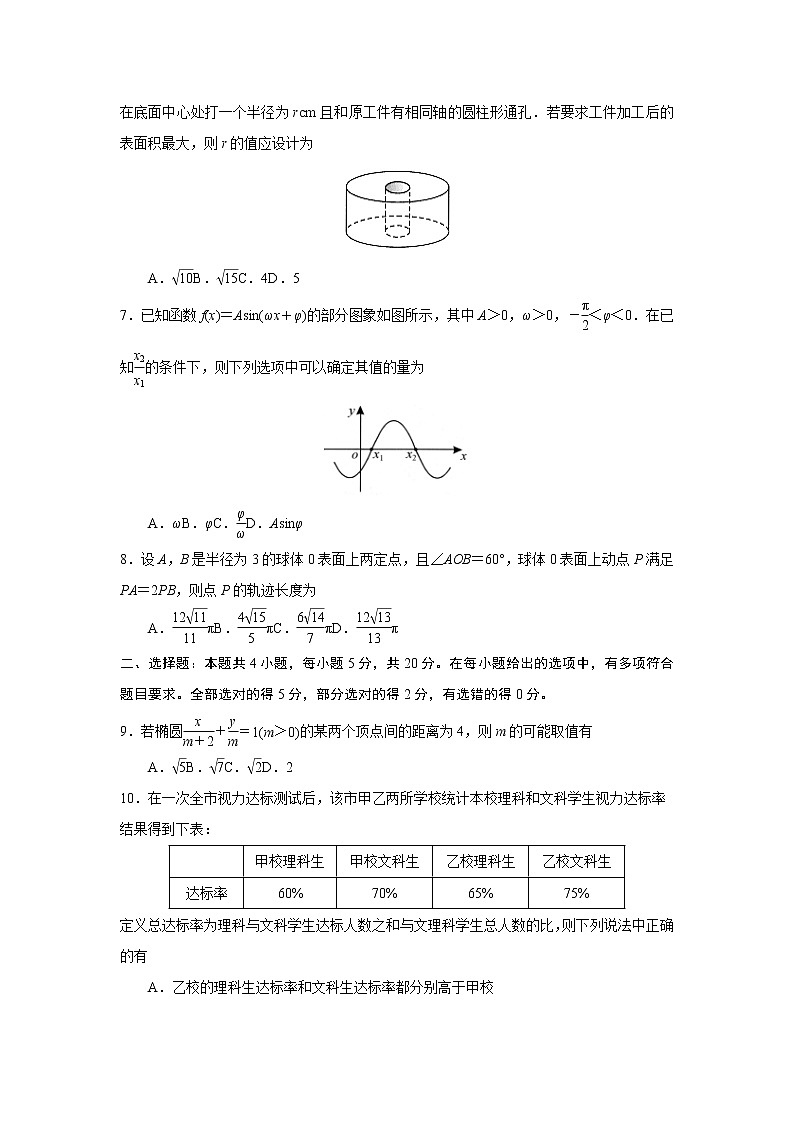 湖北省武汉市2022-2023学年高三下学期二月调研考试数学试题02