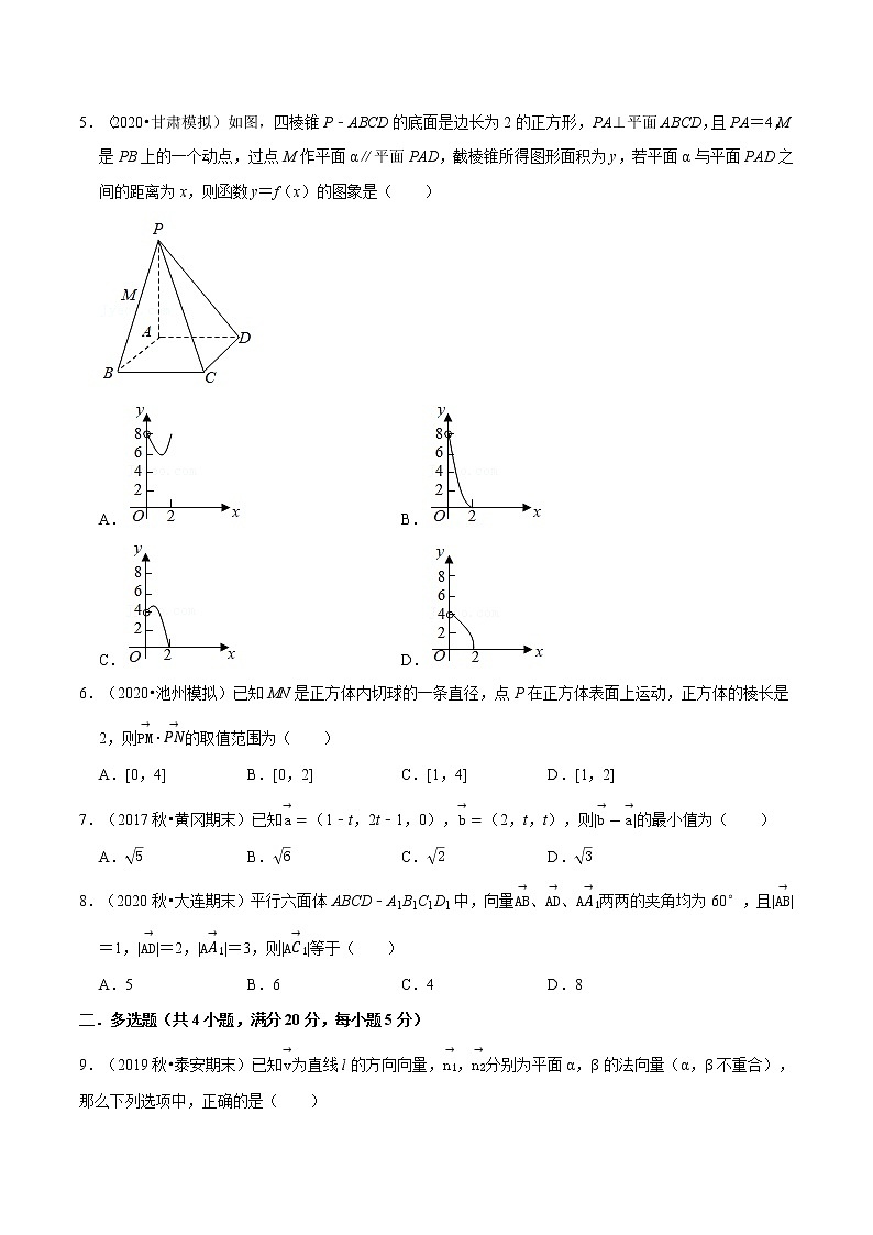 专题1.4 空间向量与立体几何（能力提升卷）-高二数学特色专题卷（人教A版选择性必修第一册）02