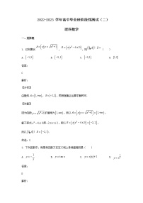 2023届豫北名校大联考高三上学期毕业班阶段性测（二）理科数学试题含答案