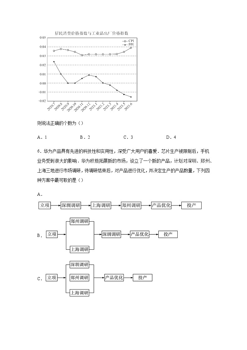 2023届高考数学二轮复习选填题强化训练（二）作业含答案02