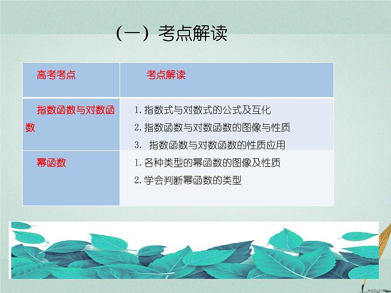 2023届高考数学二轮复习专题三函数与导数第二讲基本初等函数及函数与方程课件02