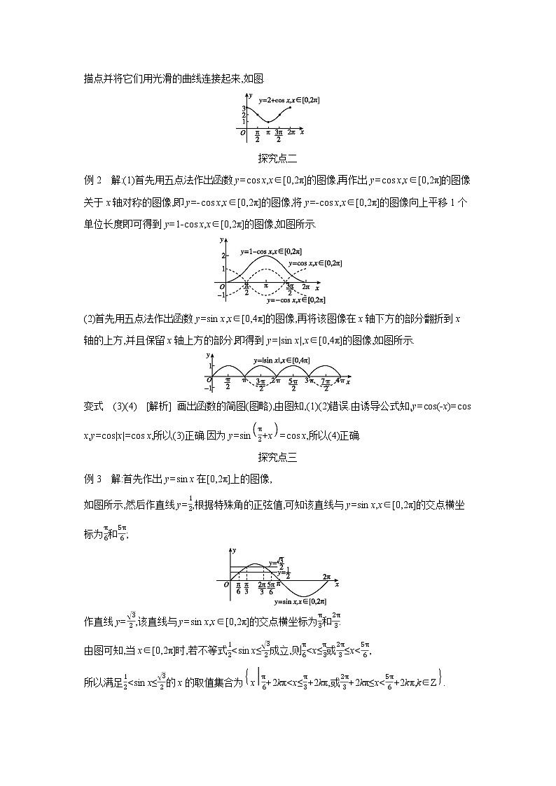 5.4.1　正弦函数、余弦函数的图像 学案02