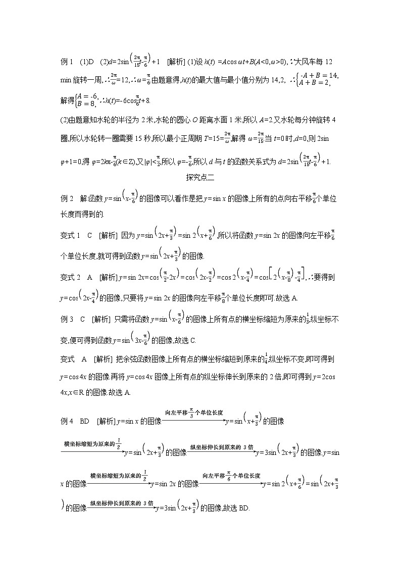 5.6   第1课时　函数y=Asin(ωx+φ)的图像 学案02