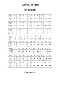 衡水中学、石家庄二中、雅礼中学、长郡中学四大重点中学、教育强区 复习监测信息数学卷(一)试卷及参考答案