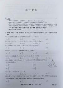 2023河北省九师联盟高三下学期开学考试数学PDF版含解析