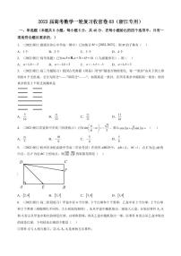 2023届浙江省高考数学一轮复习模拟收官卷（三）（PDF版）