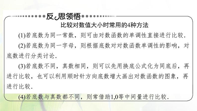 北师版高中数学必修第一册第4章§3 第2课时对数函数图象及性质的应用课件06