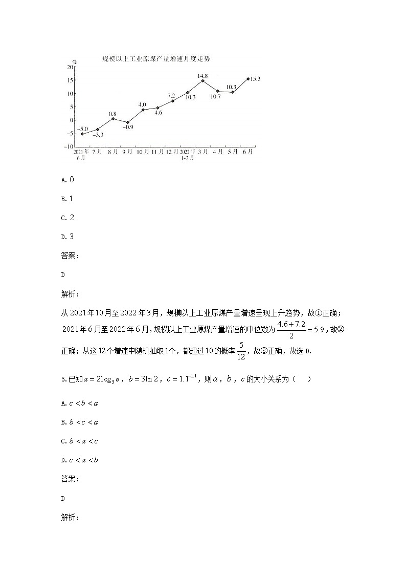 2023届江西红十校高三9月联考文数试题含答案第3页