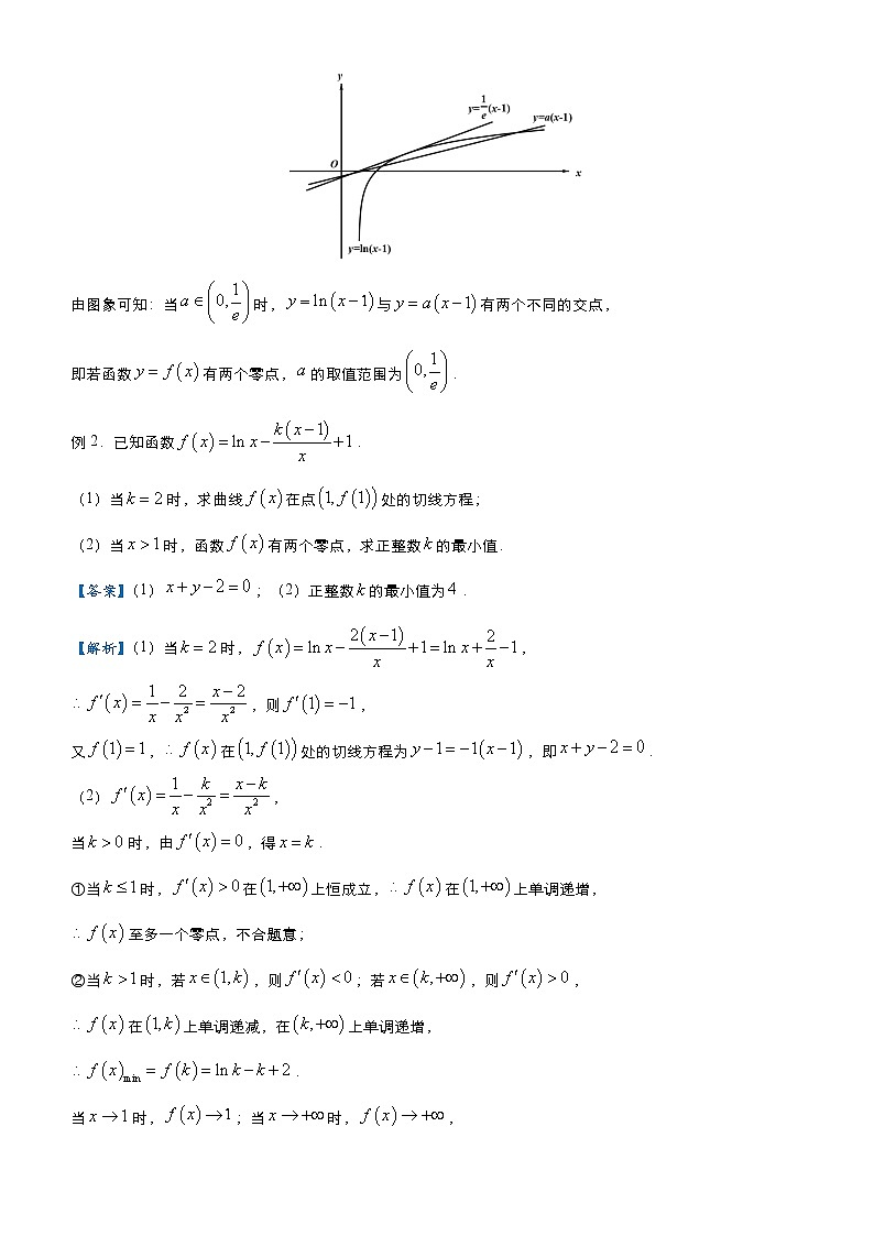 高中数学高考 2021届高三大题优练10 导数之零点个数问题（文） 教师版(1)02