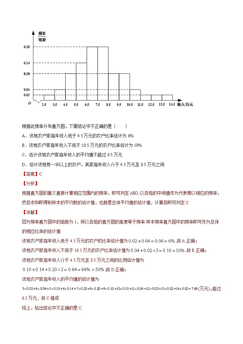 高中数学高考02卷  第九章　统计与统计案例《真题模拟卷》－2022年高考一轮数学单元复习（新高考专用）(解析版)第2页