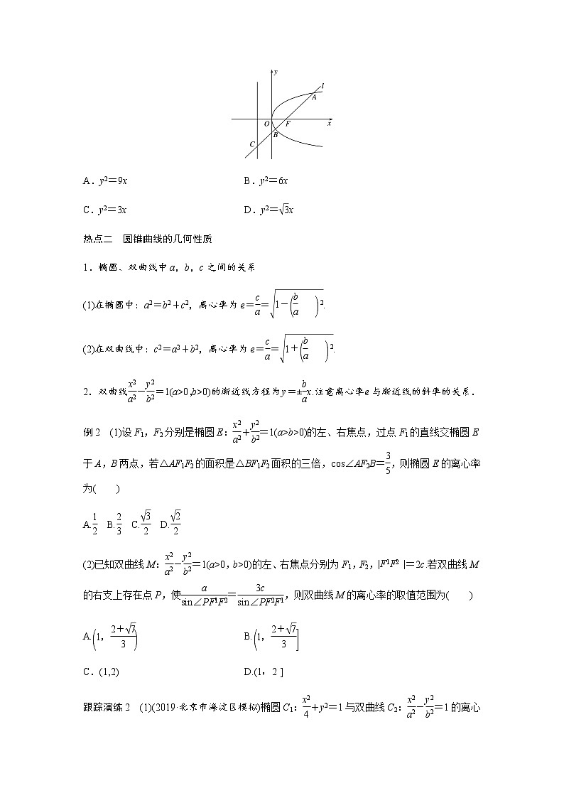 高中数学高考16第一部分 板块二 专题五 解析几何 第2讲　圆锥曲线的方程与性质(小题)第2页