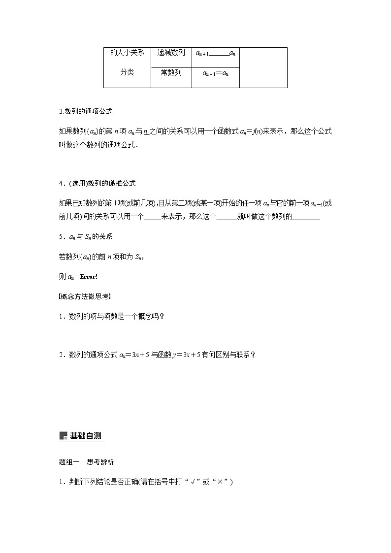高中数学高考32第六章 数 列 6 1 数列的概念与简单表示法第2页