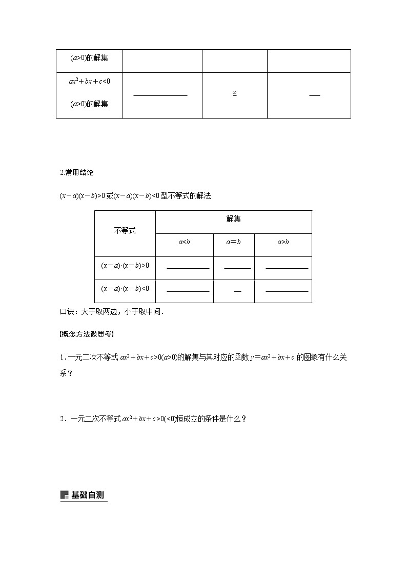 高中数学高考38第七章 不等式、推理与证明 7 2 一元二次不等式及其解法第2页