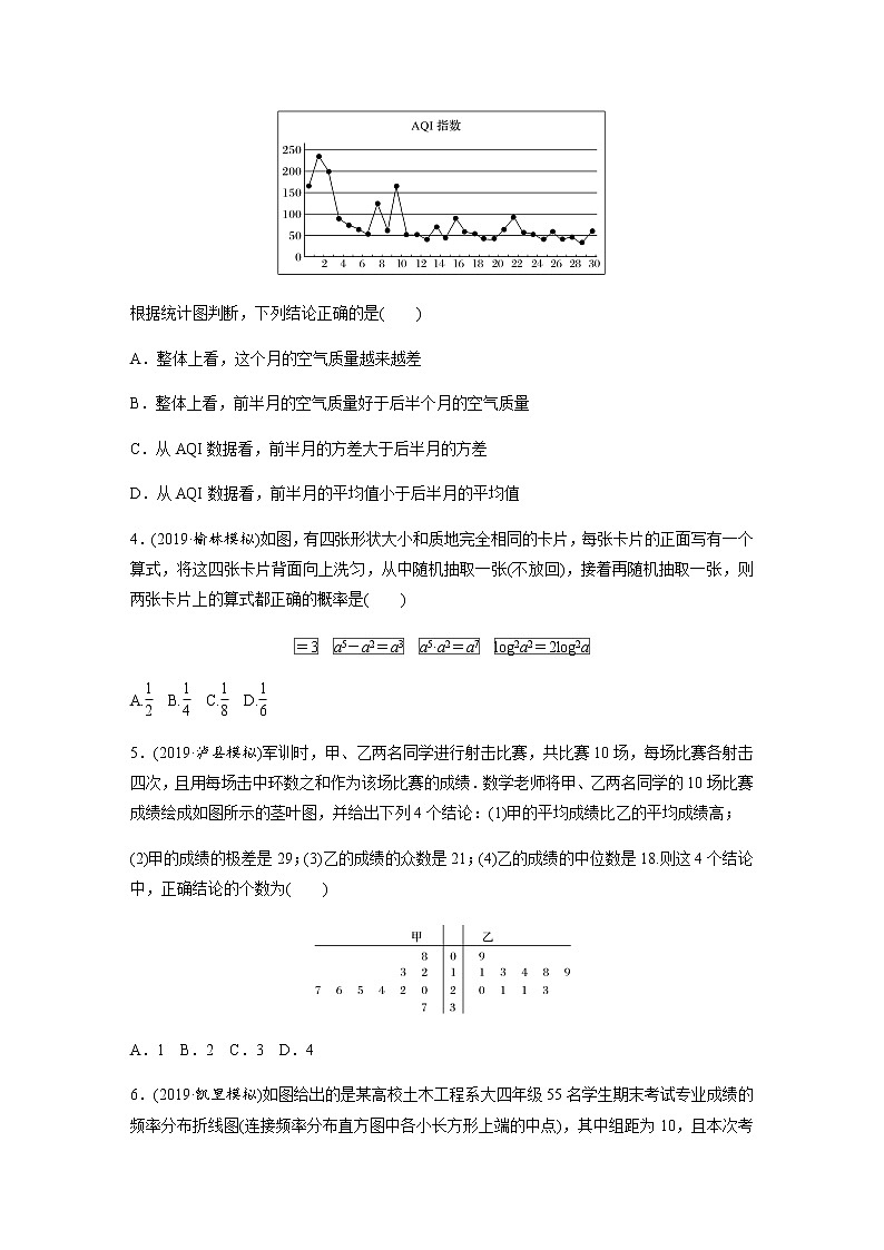 高中数学高考44第二部分 12＋4分项练(四)概率与统计第2页