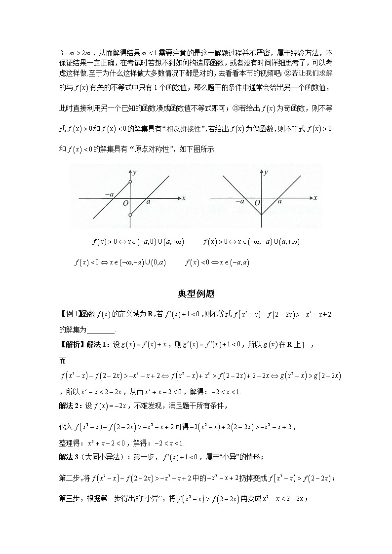 1.11 原函数构造与“大同小异” 讲义-高考数学一轮复习解题技巧方法02