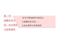 高中数学高考2018高考数学（理）大一轮复习课件：第一章 集合与常用逻辑用语 第二节 命题及其关系、充分条件与必要条件