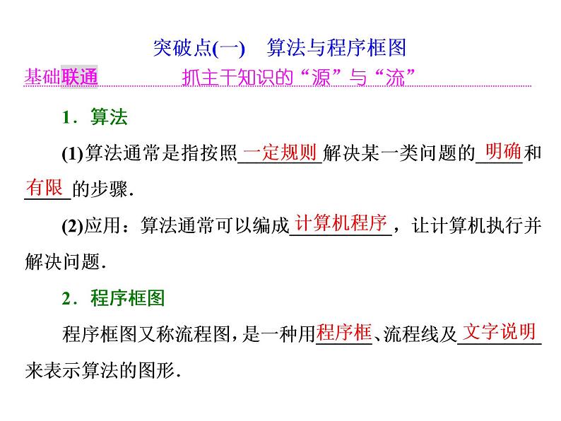 高中数学高考2018高考数学（理）大一轮复习课件：第十二章 推理与证明、算法、复数 第三节 算法与程序框图、复数第2页