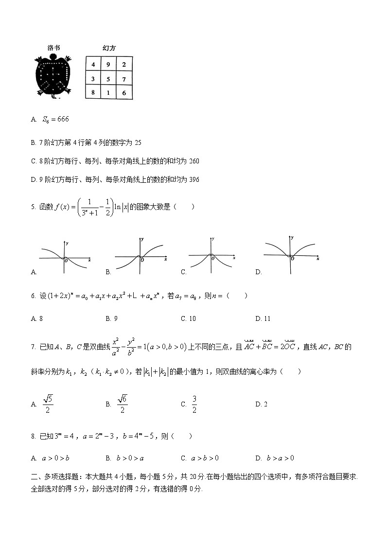 2022-2023学年安徽省宿州市高三下学期教学质量检测（一模） 数学试题含答案02