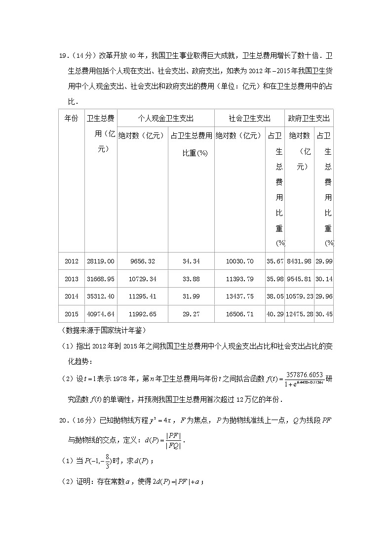 高中数学高考2019年普通高等学校招生全国统一考试数学试题（上海卷，含答案）(1)第3页