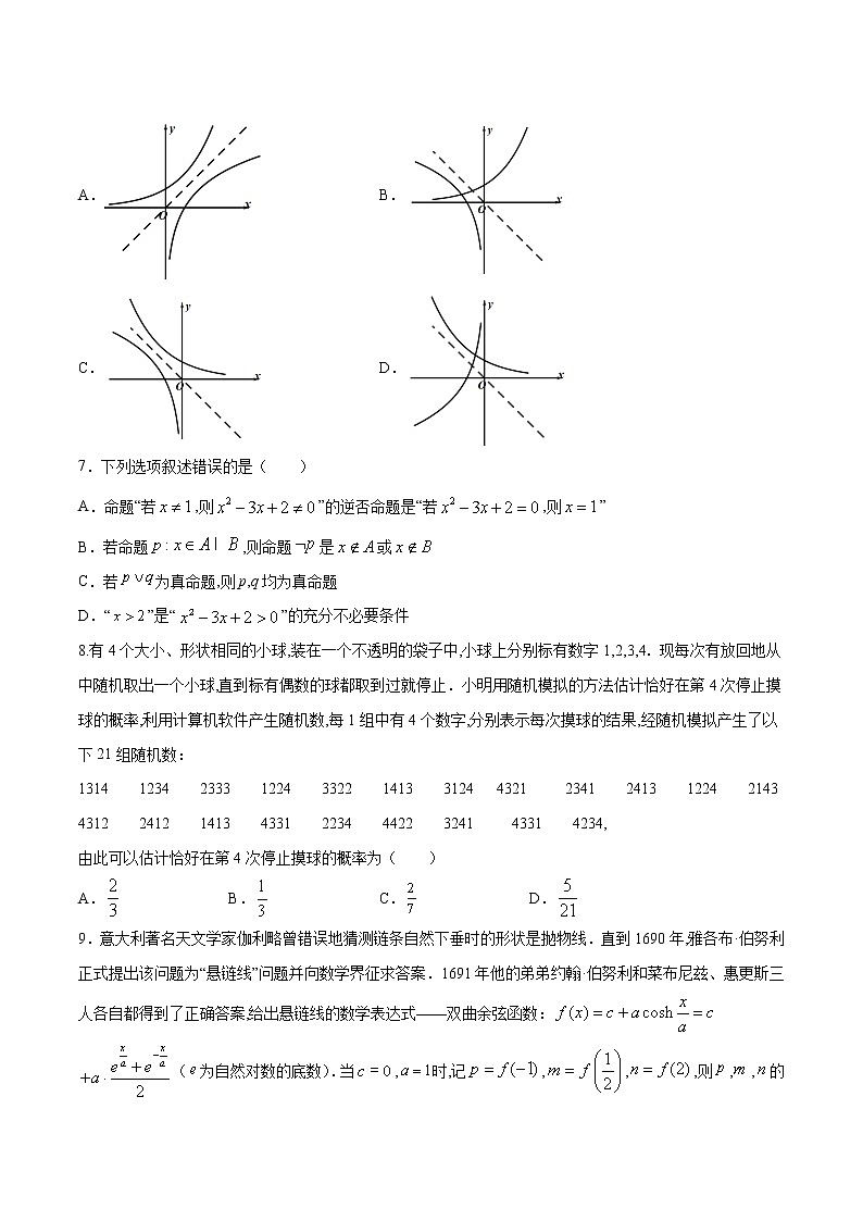 高中数学高考2021年高考数学（文）2月模拟评估卷（二）（全国3卷）（原卷版）02