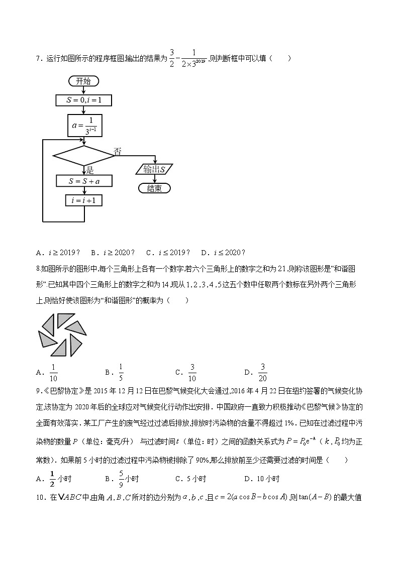 高中数学高考2021年高考数学（文）2月模拟评估卷（三）（全国1卷）（原卷版）02