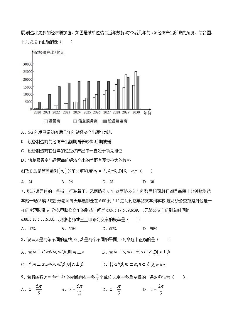 高中数学高考2021年高考数学（文）2月模拟评估卷（三）（全国3卷）（原卷版）02