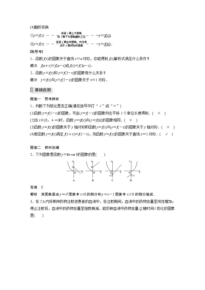 高中数学高考2022届高考数学一轮复习(新高考版) 第2章 §2 6　函数的图象第2页