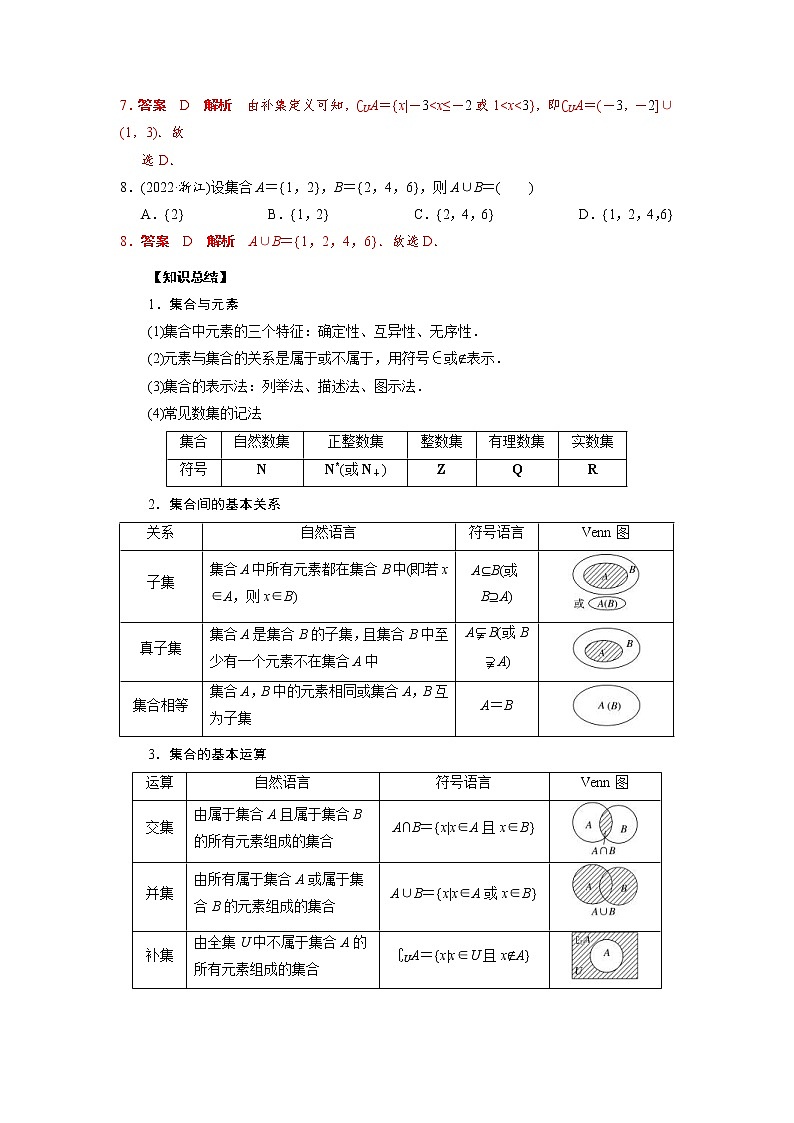 高考数学二轮复习专题01 集合问题(2份打包，教师版+原卷版)02