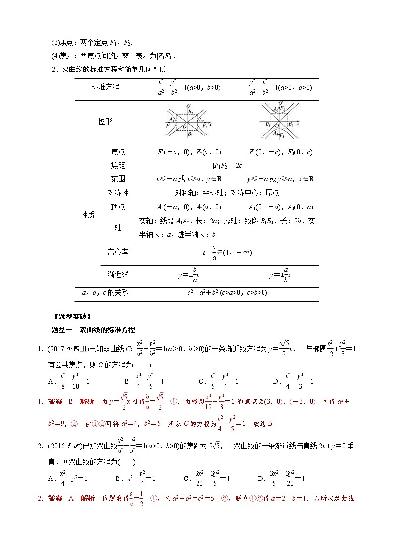 高考数学二轮复习专题18 解析几何中的双曲线问题(教师版) 第3页