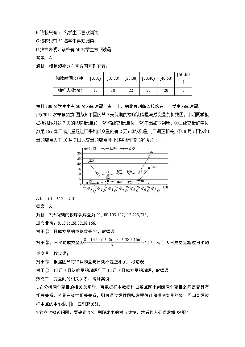 高中数学高考第1部分 板块2 核心考点突破拿高分 专题4 第1讲 概率与统计(小题)(1)第3页