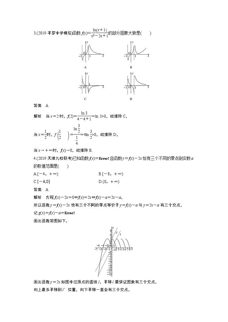 高中数学高考第2部分 高考22题逐题特训 专题1 12＋4分项练6 函数与导数(1)第2页