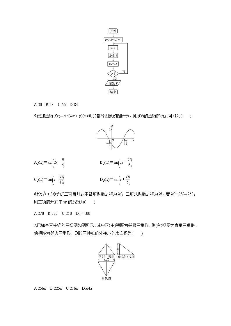 高中数学高考第2部分 高考22题逐题特训 专题2 [80分] 12＋4标准练标准练6第2页