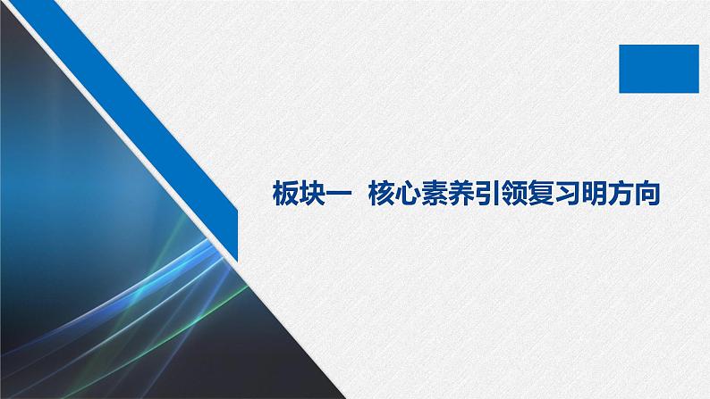 高中数学高考板块1 核心素养引领复习明方向(1)课件PPT第1页