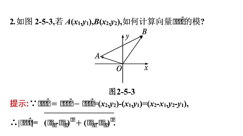 北师大版高中数学必修第二册第2章5-2向量数量积的坐标表示--5-3利用数量积计算长度与角度课件第7页