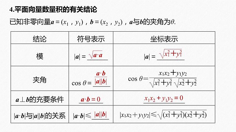 高中数学高考2022届高考数学一轮复习(新高考版) 第5章 §5 3　平面向量的数量积课件PPT第8页