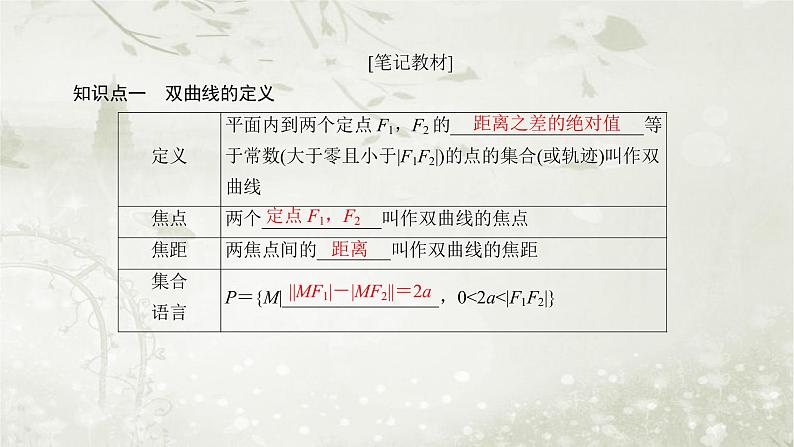 北师大版高中数学选择性必修第一册2-2-1双曲线及其标准方程课件第6页