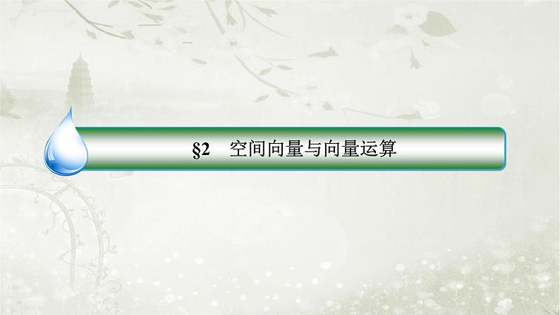 北师大版高中数学选择性必修第一册3-2-1、3-2-2-1从平面向量到空间向量空间向量的加减法与空间向量的数乘运算课件第2页