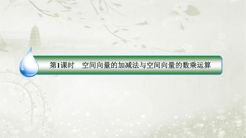 北师大版高中数学选择性必修第一册3-2-1、3-2-2-1从平面向量到空间向量空间向量的加减法与空间向量的数乘运算课件第4页