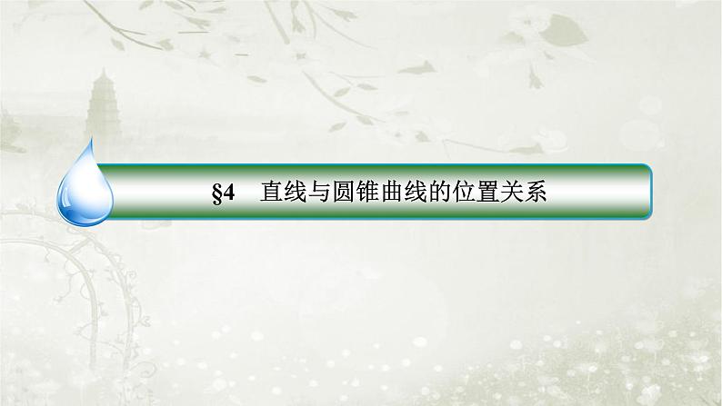 北师大版高中数学选择性必修第一册2-4直线与圆锥曲线的位置关系课件02