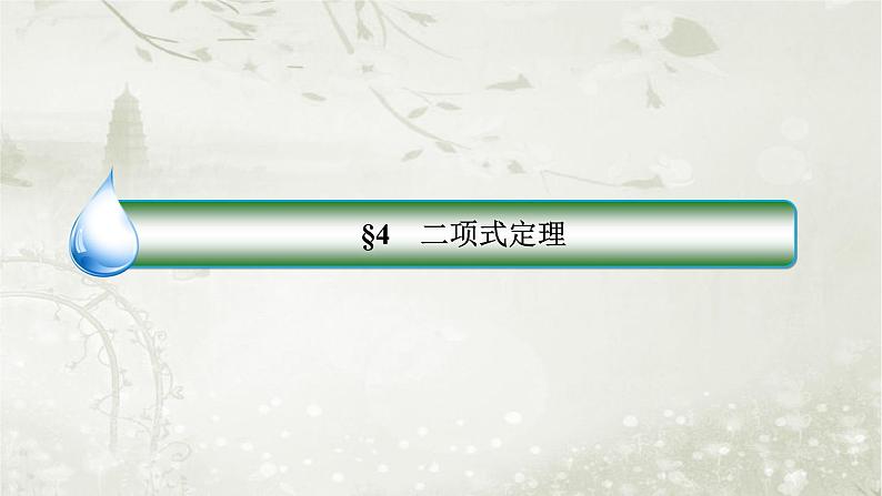 北师大版高中数学选择性必修第一册5-4二项式定理课件02
