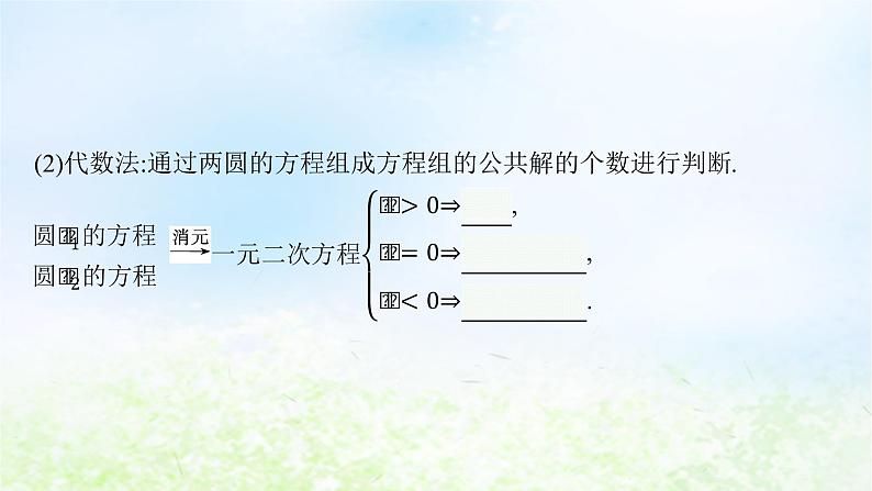 北师大版高中数学选择性必修第一册1-2-4圆与圆的位置关系课件第6页