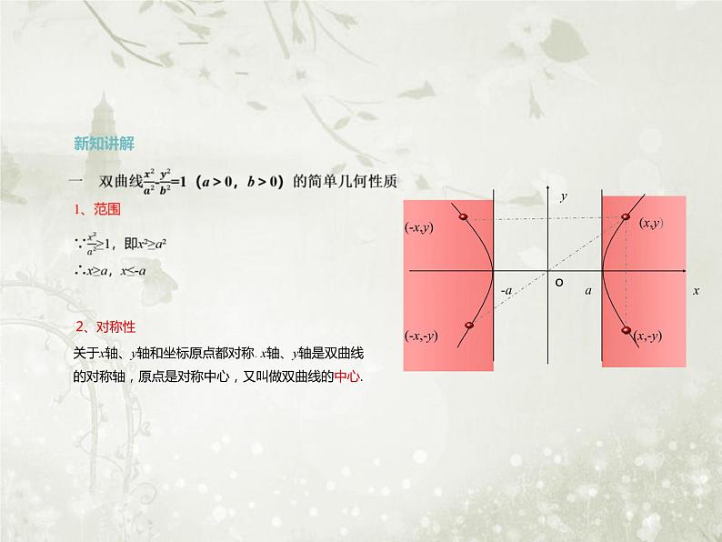 北师大版高中数学选择性必修第一册2-2-2双曲线的简单几何性质课件第4页