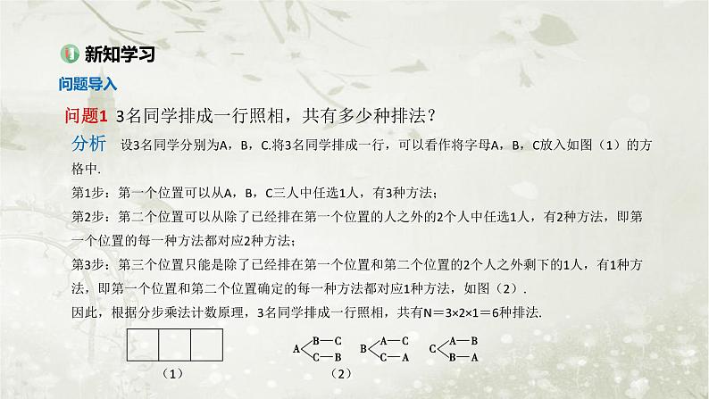 北师大版高中数学选择性必修第一册5-2-1排列与排列数课件第2页