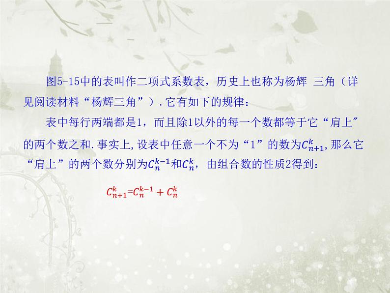 北师大版高中数学选择性必修第一册5-4-2二项式系数的性质课件第8页