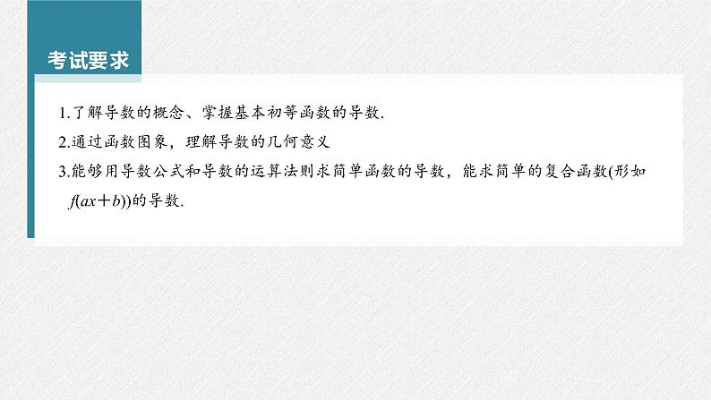 高中数学高考第3章 §3 1　导数的概念及其意义、导数的运算课件PPT02