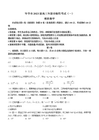 2022-2023学年贵州省毕节市高三下学期诊断性考试（一模）数学（理）试题Word版含答案