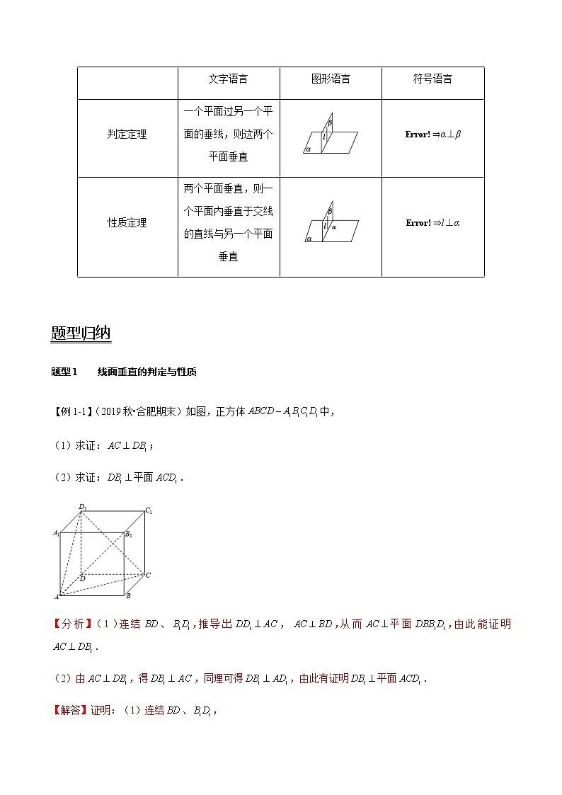 高中数学高考第41讲 直线、平面垂直的判定与性质（讲）（教师版） 试卷02