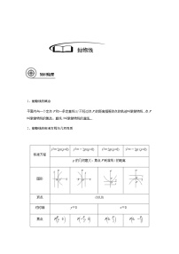 高中数学高考第九章 9 7抛物线-教师版