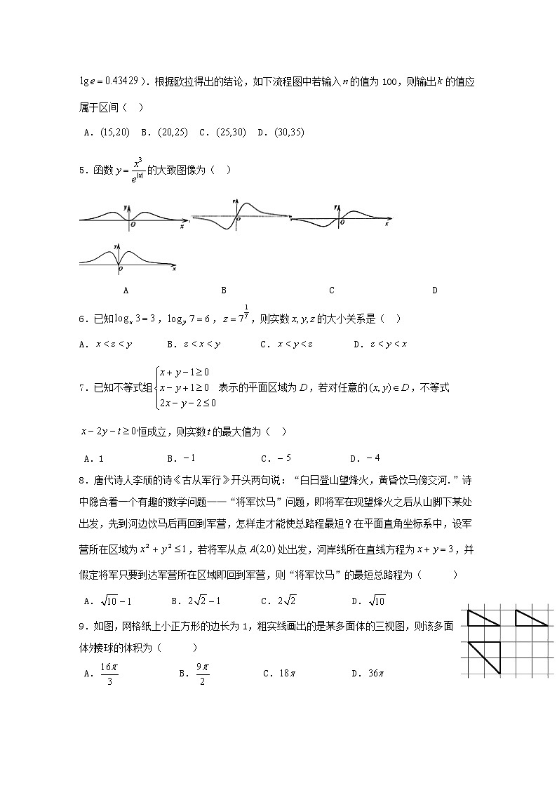 高中数学高考黑龙江省哈尔滨市第六中学2019届高三数学冲刺押题卷（二）理(1)第2页