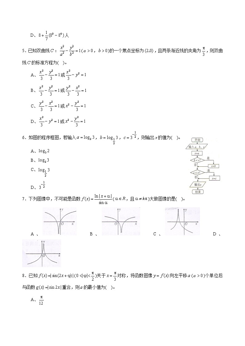 高中数学高考黄金卷02（文）（新课标Ⅲ卷）（原卷版）第2页